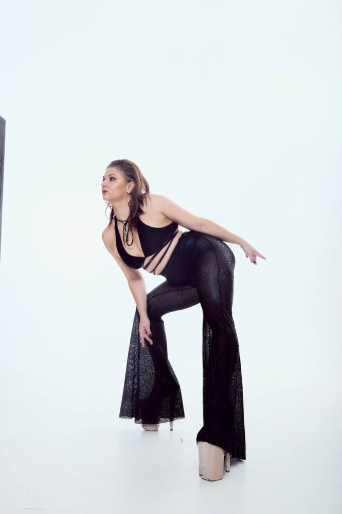 SILHOUETTE PANTS — Black mesh