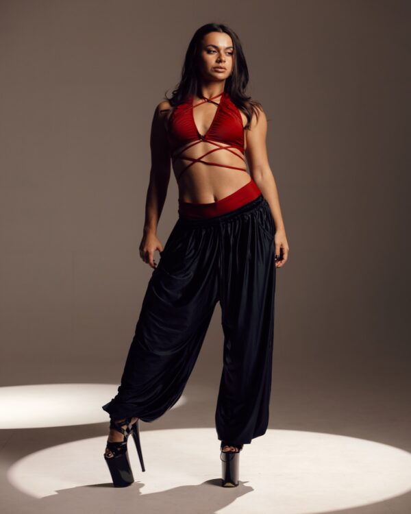 Dans silky pants — Black silk