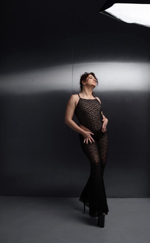 SILHOUETTE PANTS — сітка з мереживом чорна