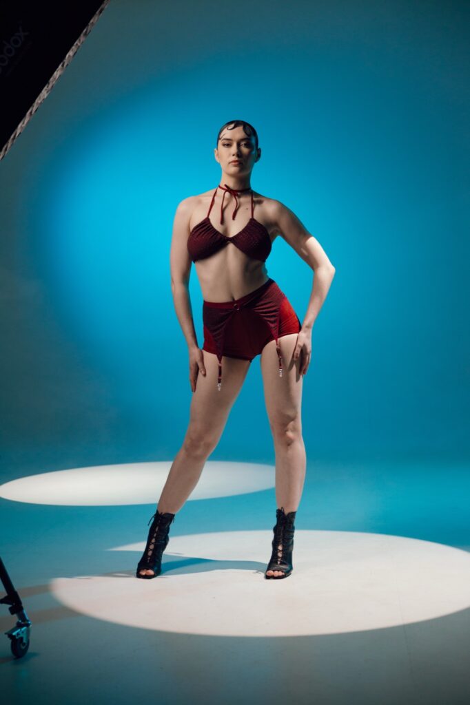 STARDUST top — Burgundy shine